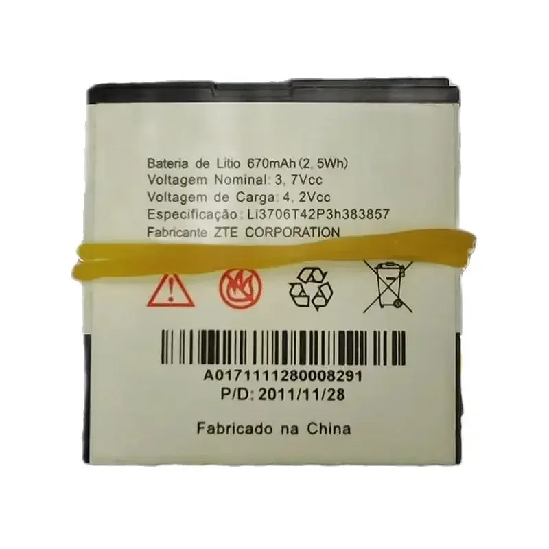 batería batería móvil Li3706T42P3H 383857   Para ZTE C336 A34 A39 C300 C321 C321+ C332 C339 C350 D180 D190 V66