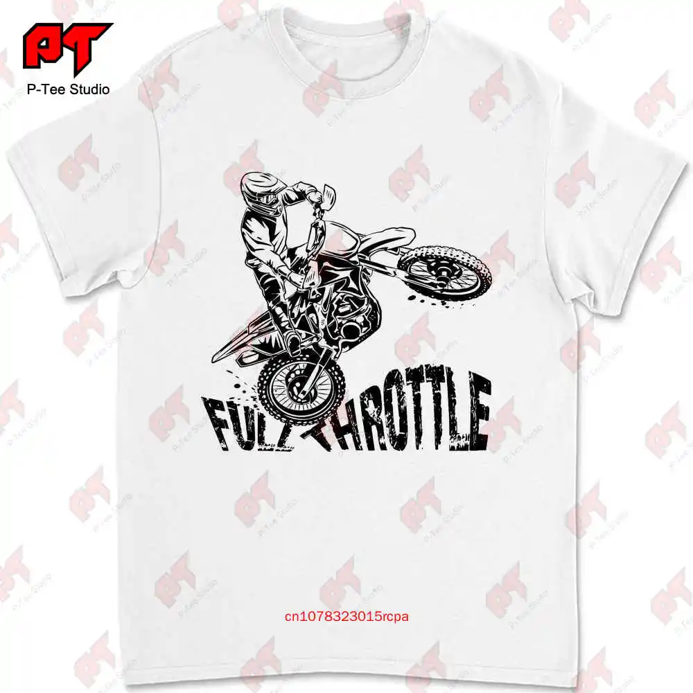 Off-Road Motocross Dirt Bike Full Throttle T-shirt XITT