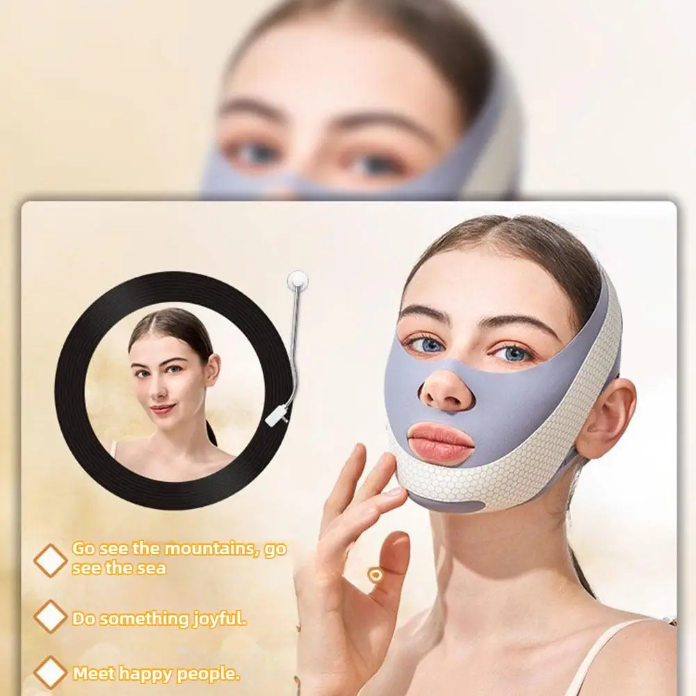 Face V-line Slimming Mask Belt Strap Double Chin Lifting Cheek Firming Band Lift Mask Face Lifting Anti Wrinkle Strap Band