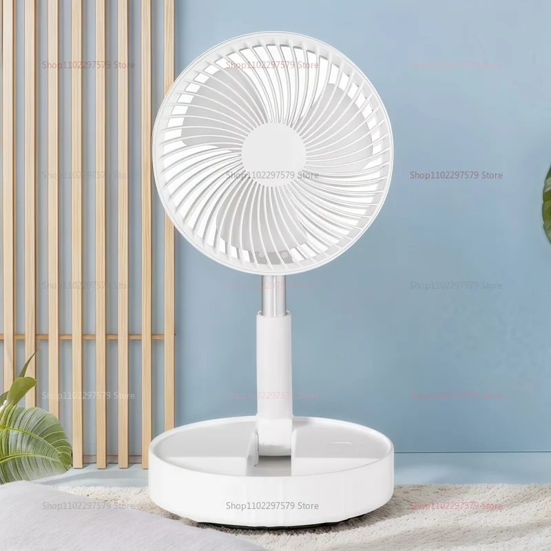 مروحة سطح المكتب تلسكوبية محمولة قابلة للطي USB قابلة لإعادة الشحن متعددة الوظائف في الهواء الطلق مبرد أرضية داخلي للتخييم في المكتب المنزلي