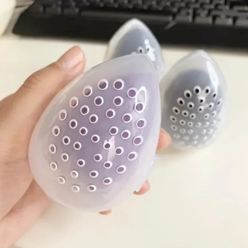 1Pc Egg Shaped Box Mildew Proof Makeup Sponge Holder Puff Drying Stand Empty Display Storage Case Cosmetic Tool