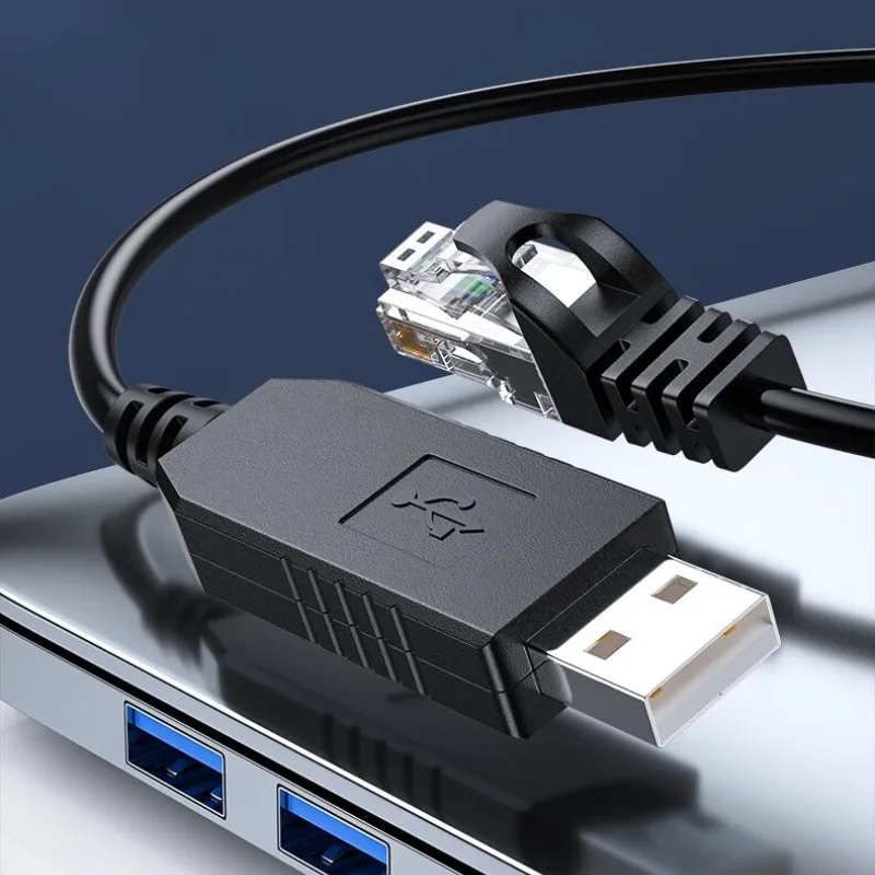 

DTECH 1M USB-A к RJ45 RS485 Последовательный адаптер ПЛК Кабель для хост-компьютера связи 485