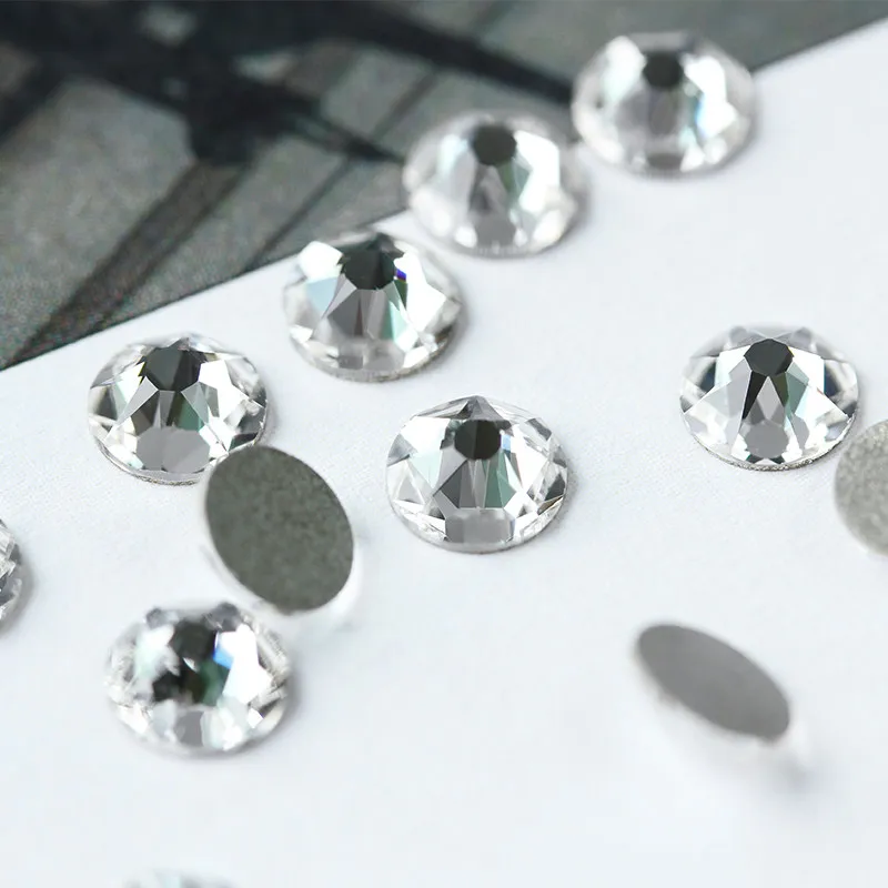 

All size xirius Crystal Stones 8 big 8 small HotFix Glitter Crystal Strass Flat back Rhinestones For Garment Nail