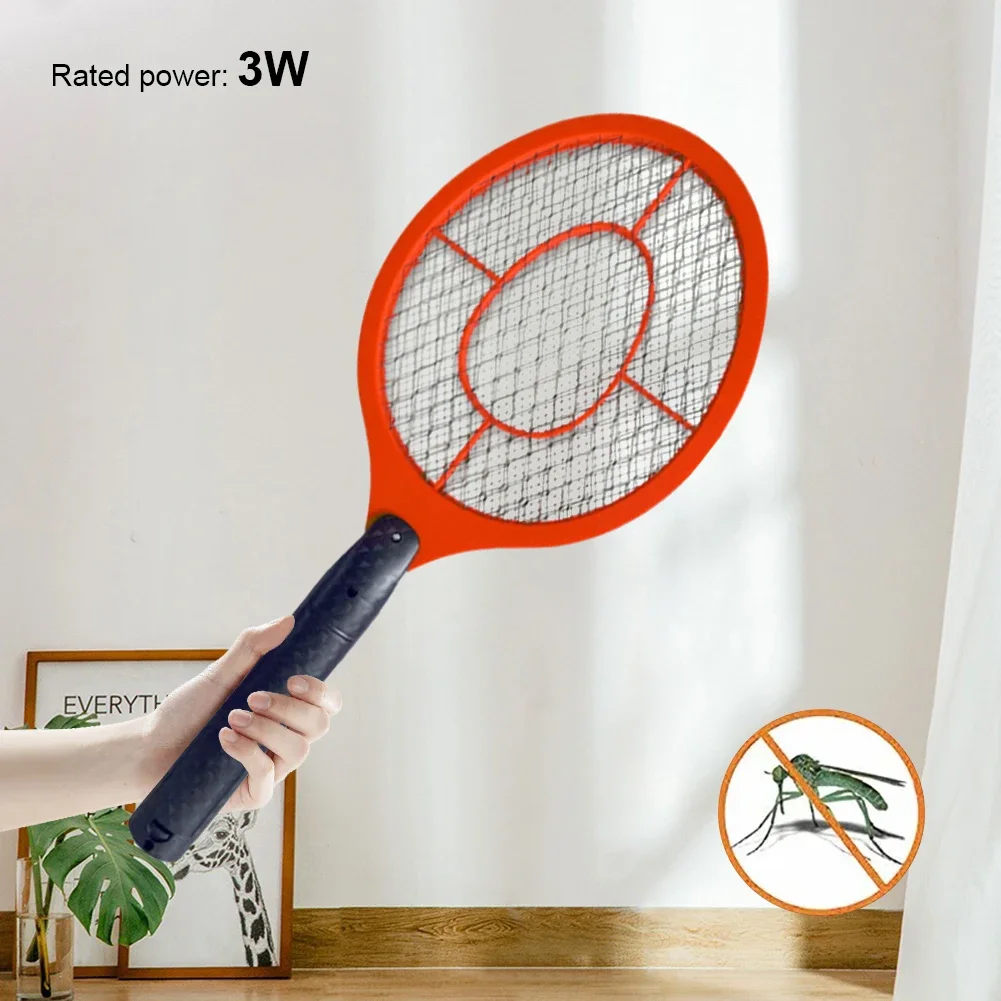 

Electric Mosquito Swatter Against Mosquitoes Killer Handheld Battery Powered Fly Catcher 3W Portable Anti-Mosquito Racket Zapper