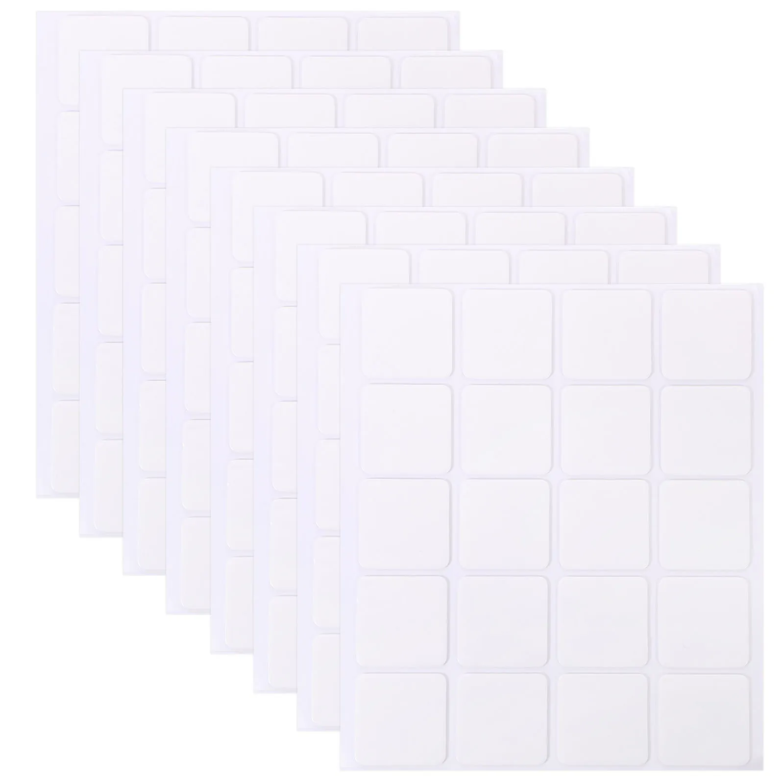 100 قطعة من شريط لاصق أكريليك مزدوج الجوانب، شرائط مربعة لاصقة شديدة التحمل لإطار صورة آمن للتركيب على الحائط الشفاف