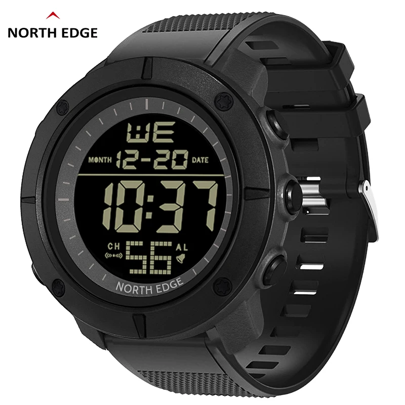 NORTH EDGE Men Digital Watches Army Military World Time Alarm Sport Stopwatch For Male Waterproof 50M