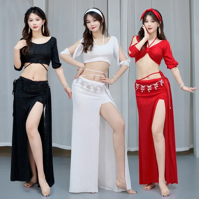 Terno de dança do ventre trajes de dança oriental saia de dança terno iniciantes sexy prática terno feminino desempenho traje