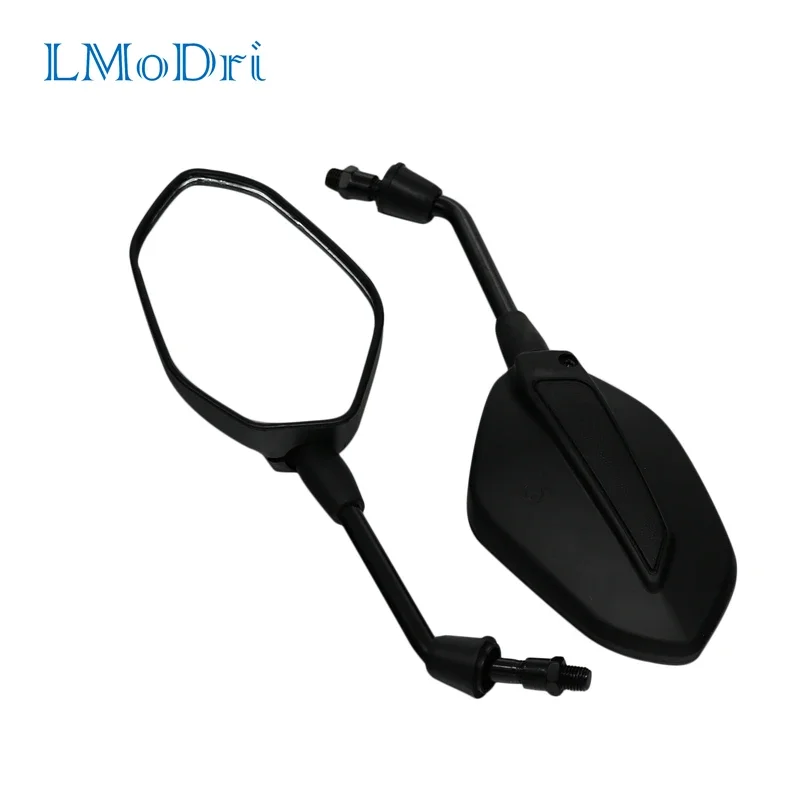 LMoDri Universal Motorcycle Rear View Mirror Scooter E-bike Refit Parts Back Side Mirrors 10mm 2 Pieces/Lot