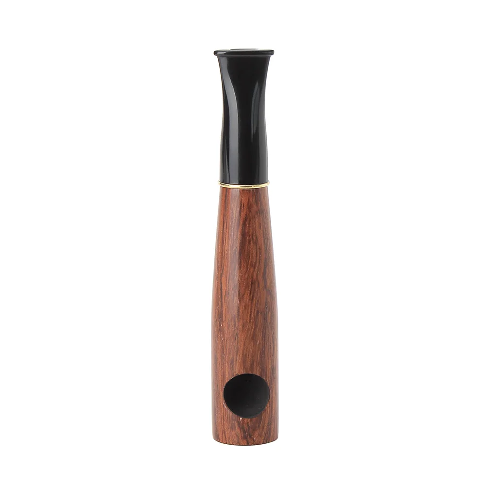 1piece tobacco pipe, portable DIY pipe, 9mm flue, Straight handle solid wood pipe, cigar accessory, length 120mm , smoking gift