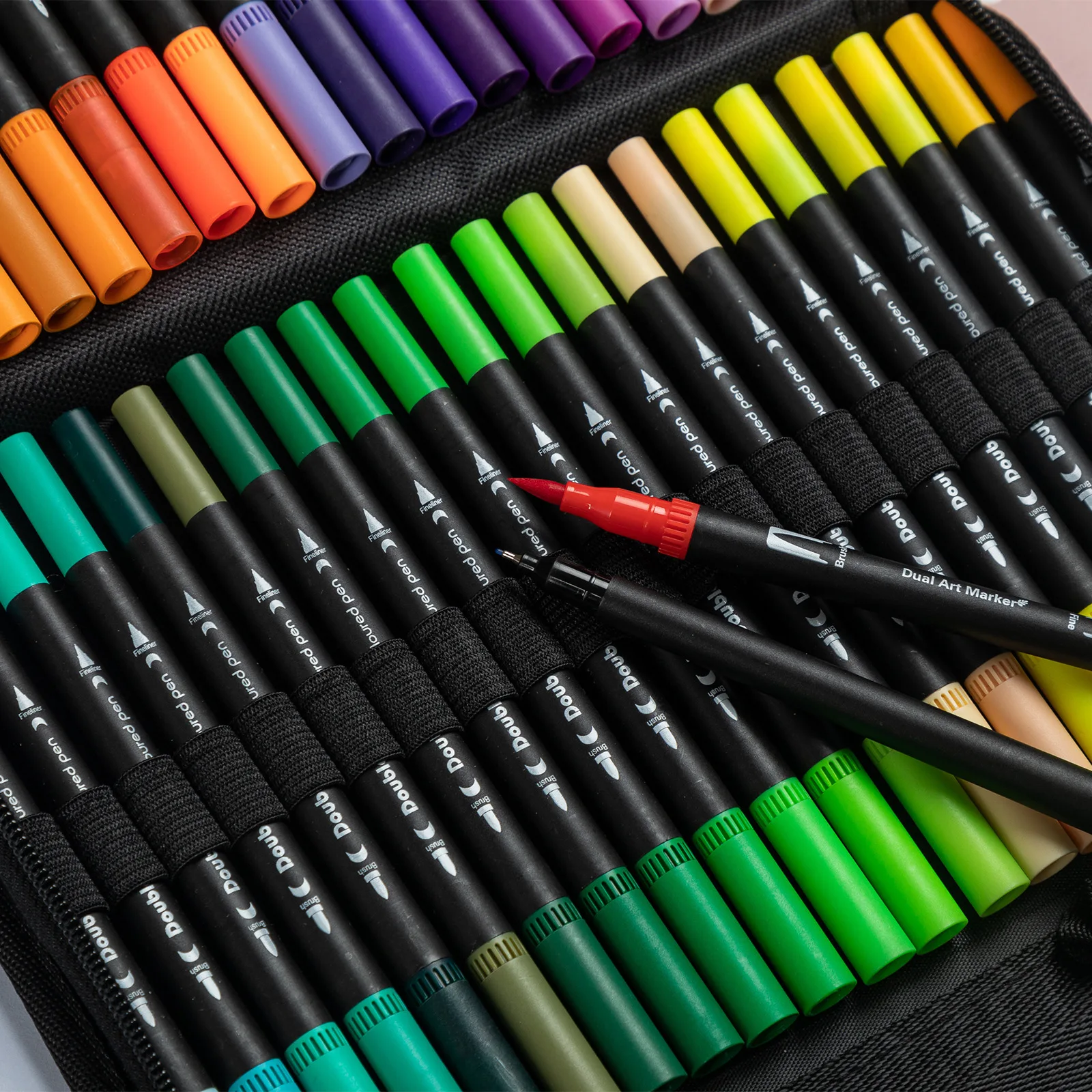 

60 color /72 color /100 color /120 color paintbrush Waterborne soft-head double-head watercolor pen for drawing