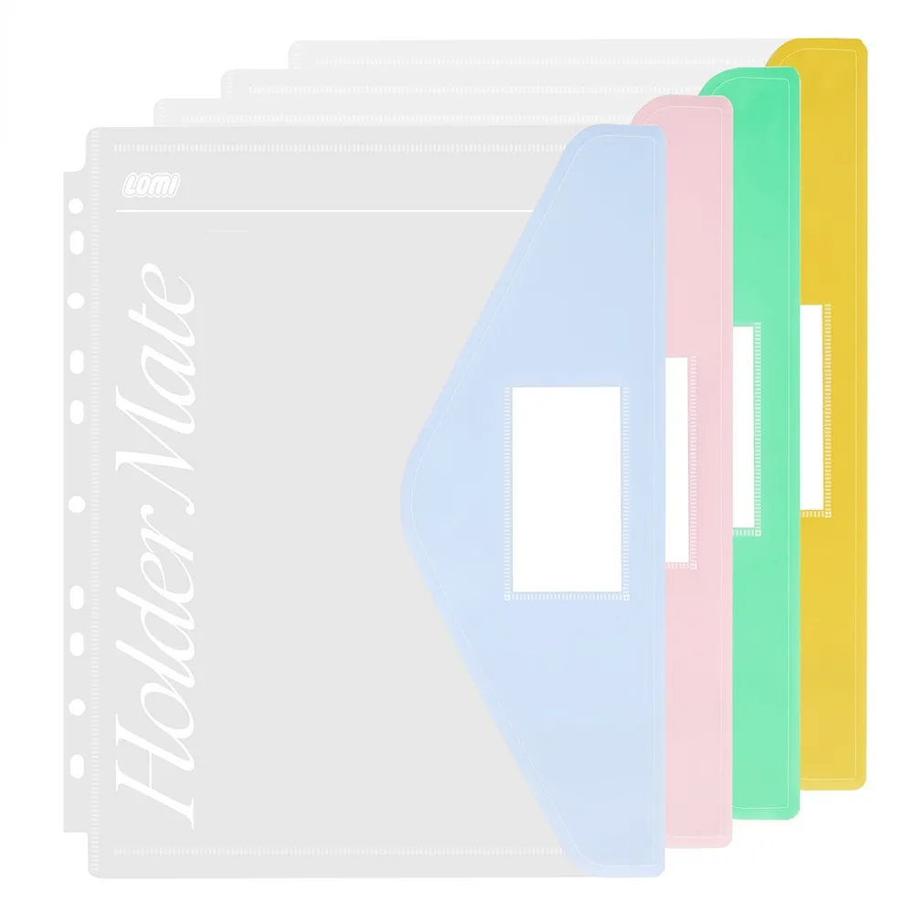 

New Loose Leaf A4 File Folder Transparent Detachable Data Book Students Stationery Office Storage Booklet School Office