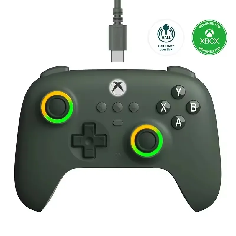 

Ultimate C Wired Gaming Controller for Xbox, RGB Lighting Fire Ring and Hall Effect Joysticks, Windows 10/11 Gamepad