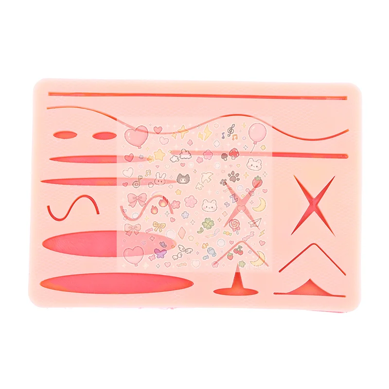 Suture Silicone Surgical Training Skin  Silicone Suture Practice Pad Reusable Teaching Model