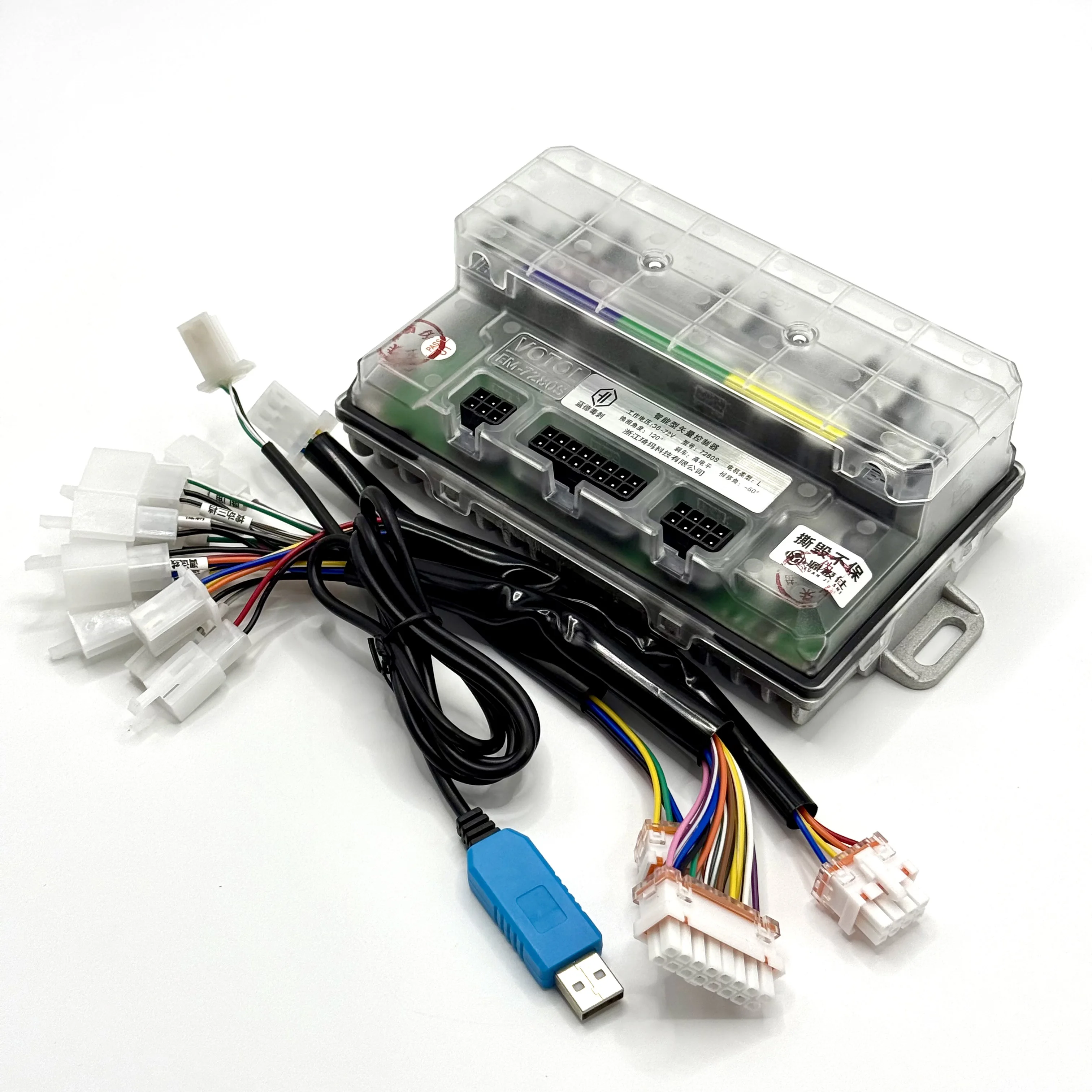 VOTOL EM-7280S  Intelligent  Sine Wave Controller Suitable for Electric Motorcycles 80A