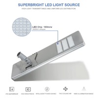 Integrated Solar Street Light With Monitoring 120W Outdoor Waterproof Lighting Human Sensing LED Spotlights