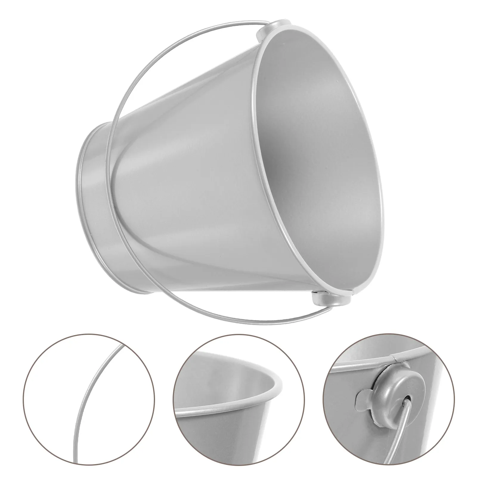 Mini Iron Buckets Small Tin Buckets Decorative Flower Pots Candy Storage Ice Bucket Party Favors Decorative Bucket
