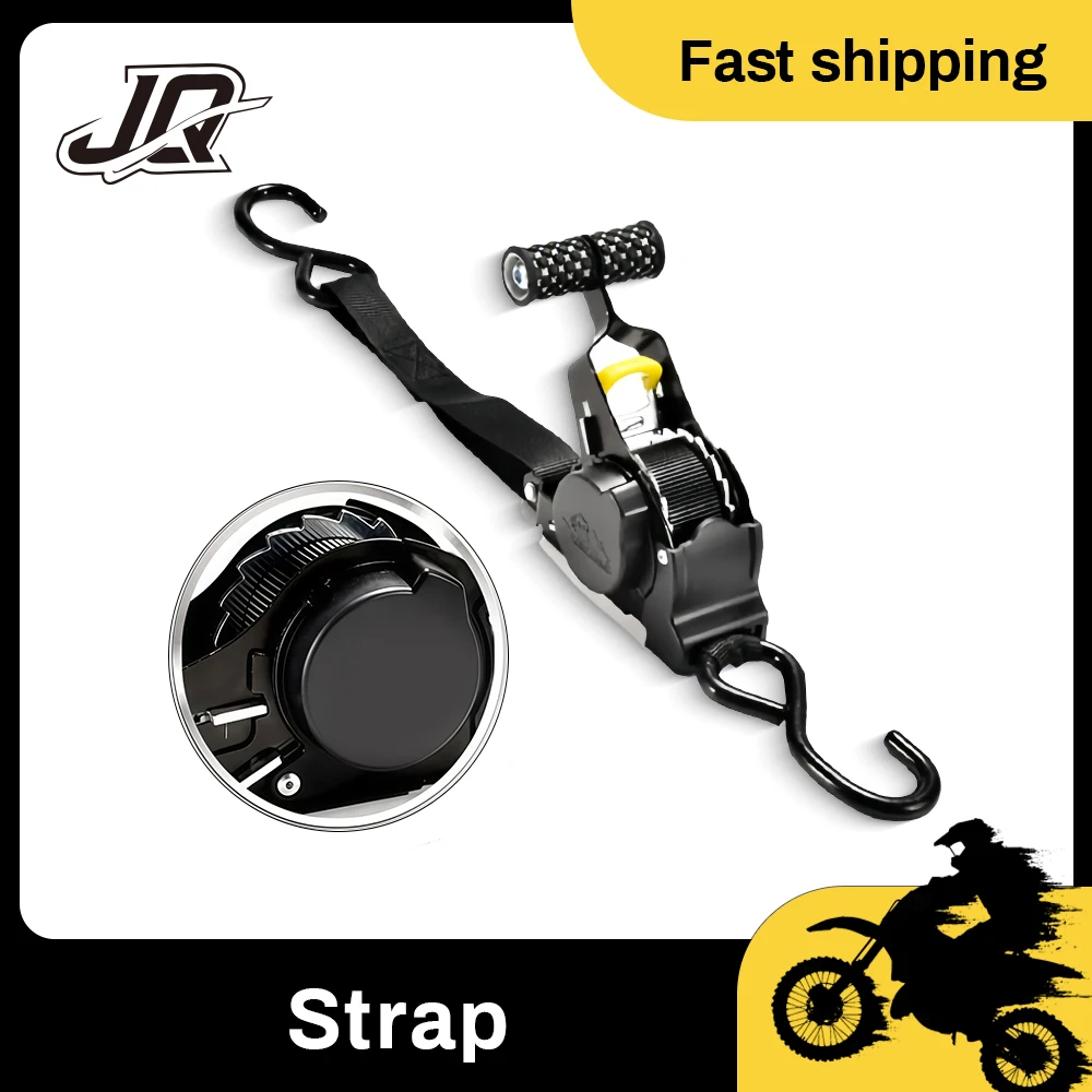 Universal Auto Ratchet Straps Retractable Cargo Tie Belts Luggage Fixing Straps For Car Motorcycle