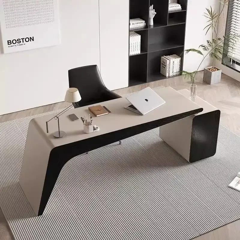 &Designer Storage Office Desk Desktop White Portable Corner Executive Desk Gaming Study Mesa Para Computador Office Furniture