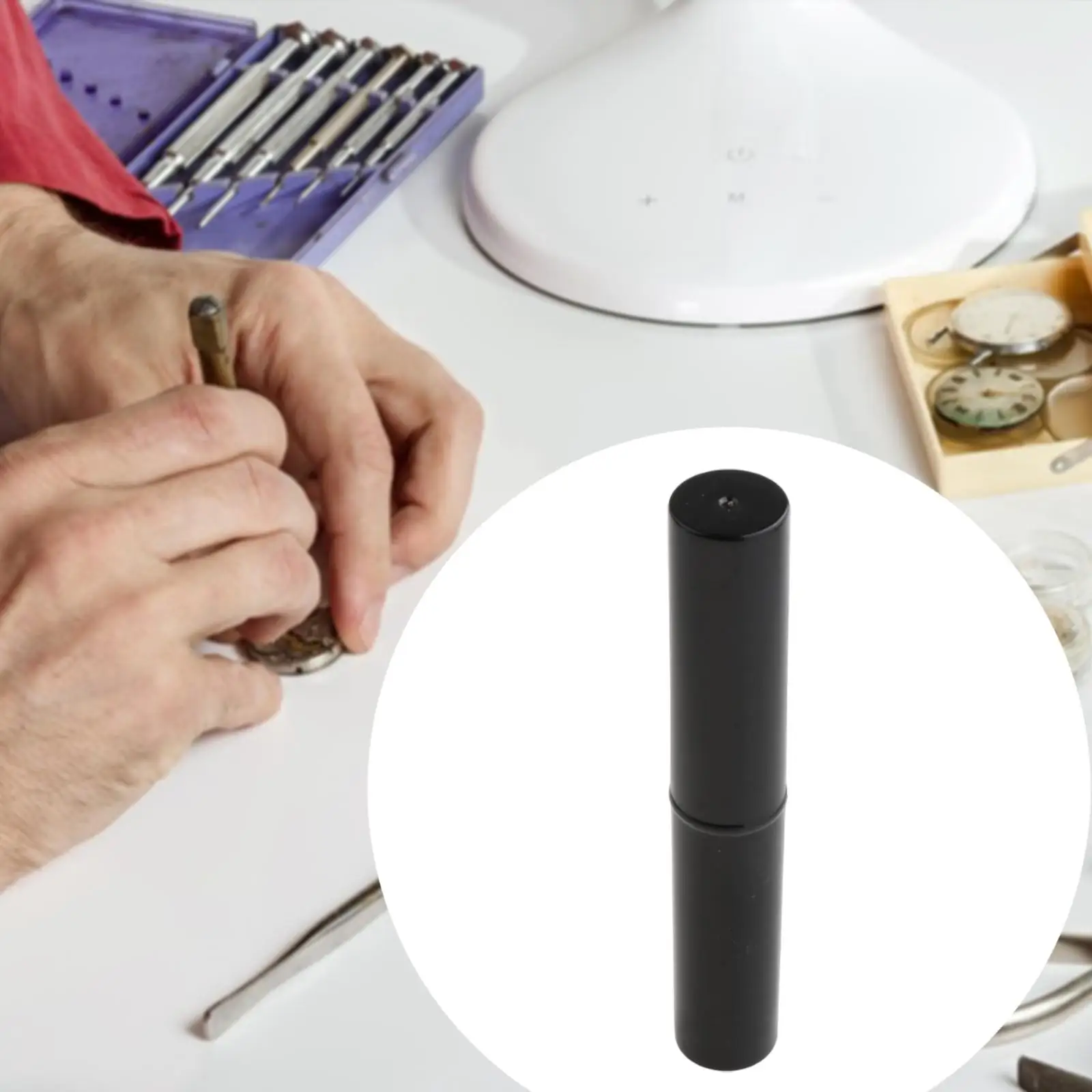 5x Watch Cleaning Brush with Carry Box Professional Repairing Multifunctional