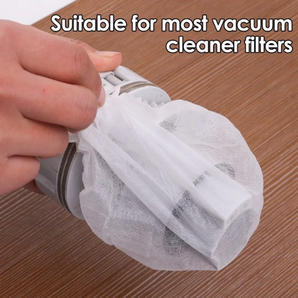Filtro desechable para aspiradora doméstica, malla duradera, cubierta de filtro de recolección de polvo, accesorios para aspiradora, 100 Uds.