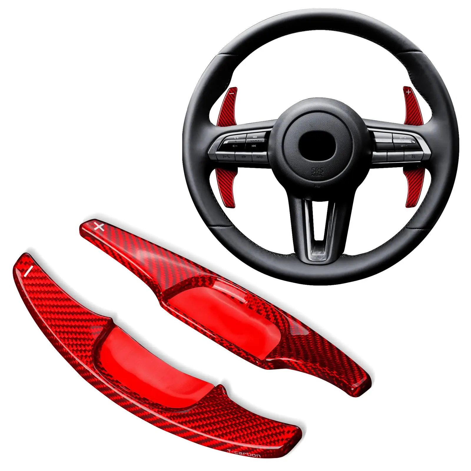 

Удлинители подрулевых лепестков переключения передач для Mazda MX-3 2021-2023, Mazda3 Axela6, CX-3 2023-2025, CX-5, CX-9 2024 – Модифицированные аксессуары для переключения передач