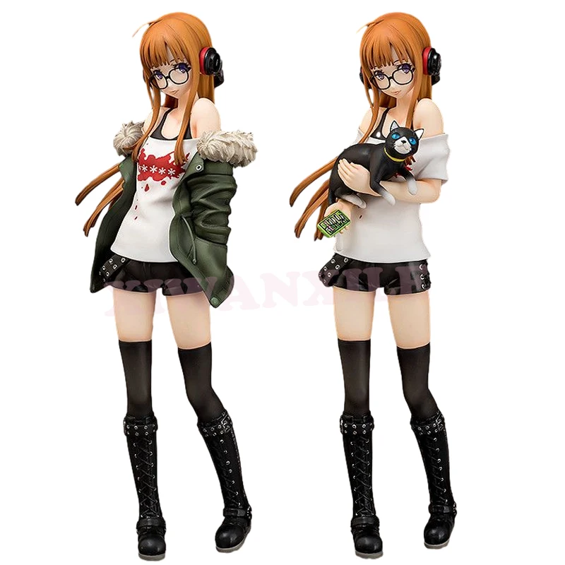 Фигурка героя аниме Persona 5 футаба Сакура, 21 см, экшн-фигурка Джокера Persona 5 Navi/#989 Morgana/фигурка героя, игрушки-модели