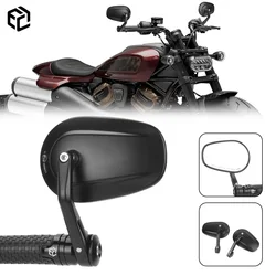 For Harley Sportster S RH1250s Nightster RH975 Motorcycle Bar End Handlebar Mirrors Moto Accessories