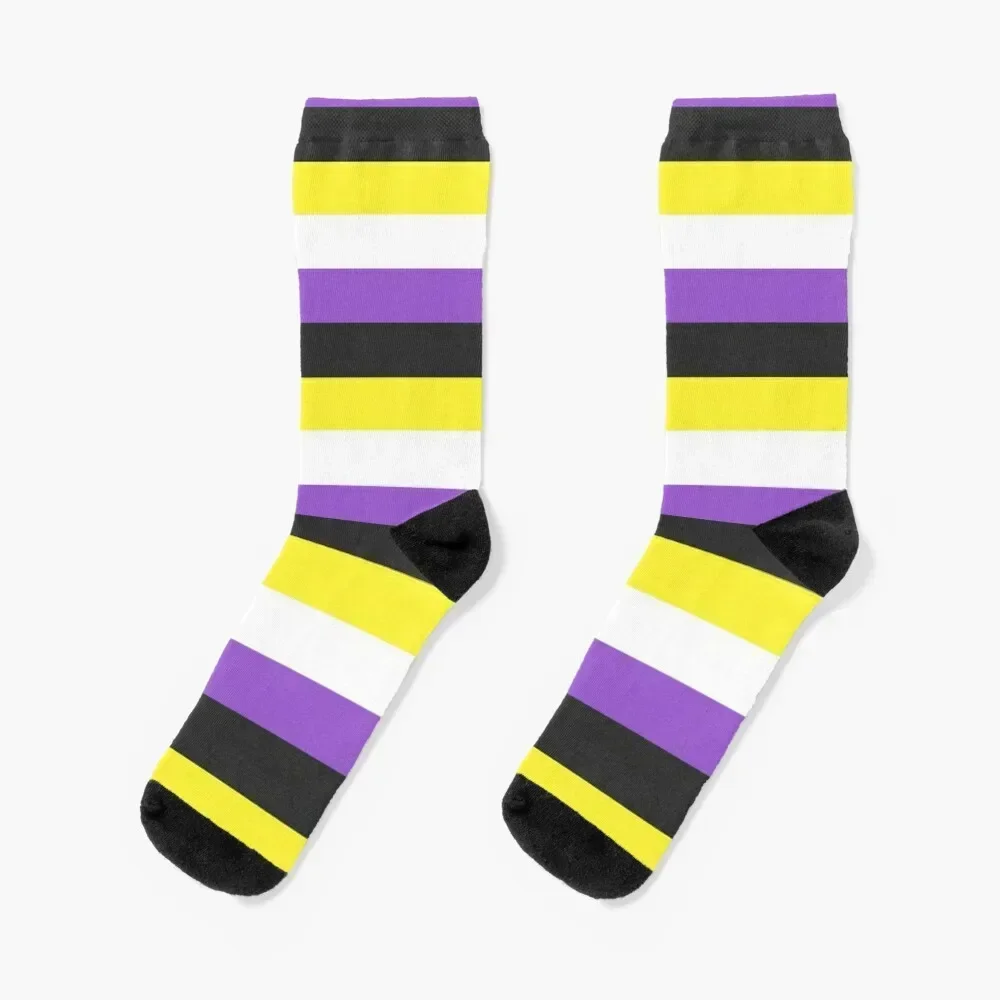 

Nonbinary Flag face mask tapestry Socks Soccer summer gifts Men Socks Women's