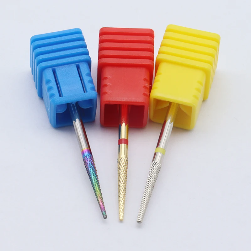 熱い！ シルバーゴールドネイルドリルビットホット医療用ステンレス鋼バーマニキュアカッターキューティクルクリーンネイルドリルアクセサリーケアツール