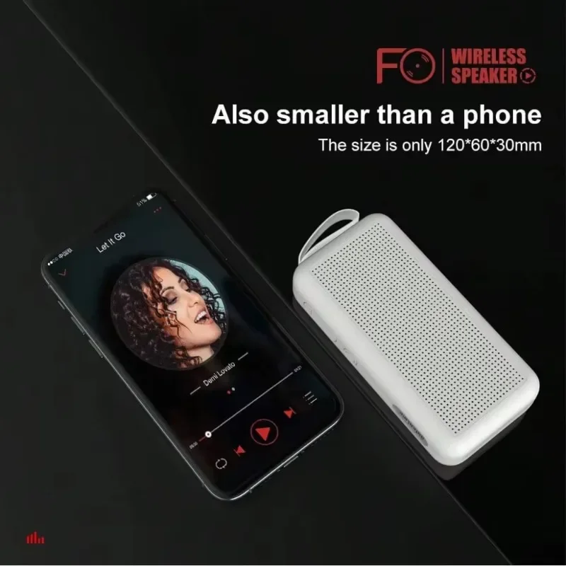 Wireless Portable Speaker, 5W Mini Column Stereo Music Player with SubwooferOutdoor Portable Speaker