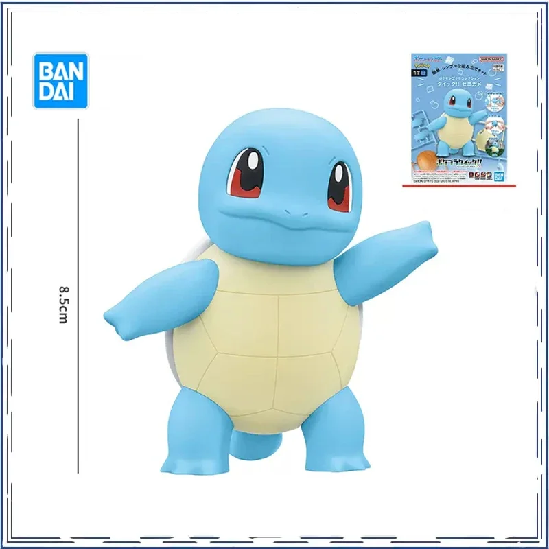 BANDAI Anime Pokemon Sprigatito Squirtle Groudon Slowpoke Gyarados Metagross Gifts for Children Genuine Action Figure Model Toys