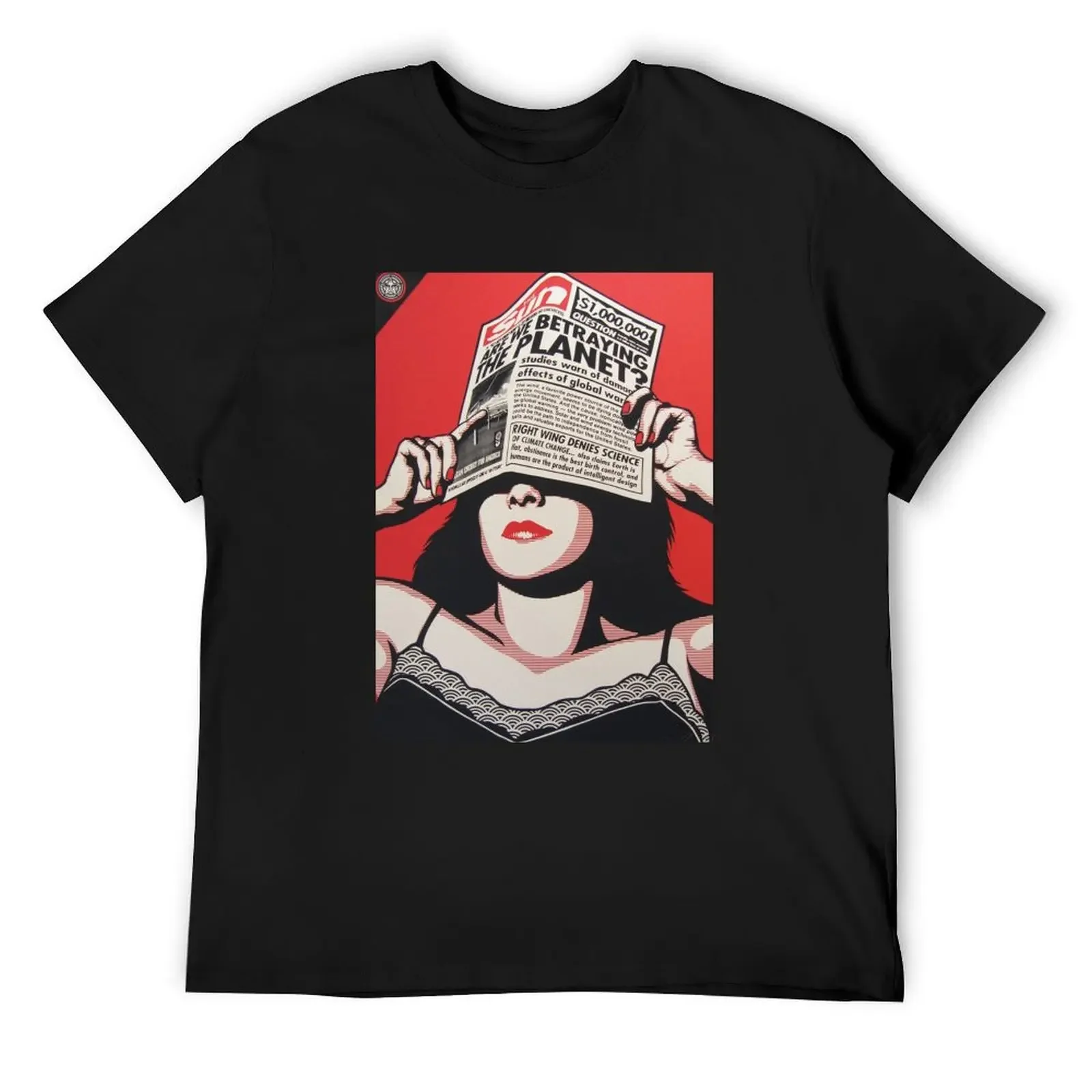 Art by Shepard Fairey, Shepard Fairey Art urbain T-Shirt plus size tops designer shirts vintage clothes mens t shirt graphic