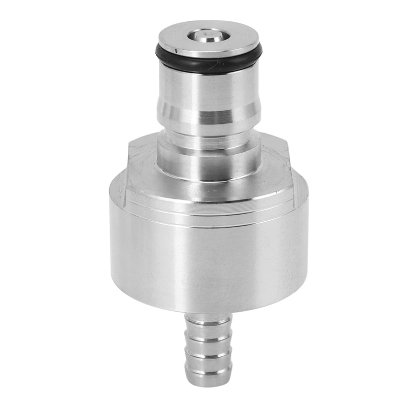 6Pcs 304 Stainless Steel Carbonation Cap 5/16 Inch Barb, Ball Lock Type, Fit Soft Drink PET Bottles, Homebrew Kegging