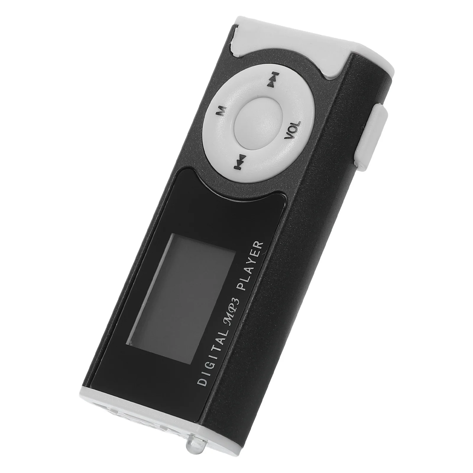 

Stylish Mini Mp3 Player Supports Up to 16GB Micro Card Clip-on Design LCD Screen Portable Digital Music Device USB Charging
