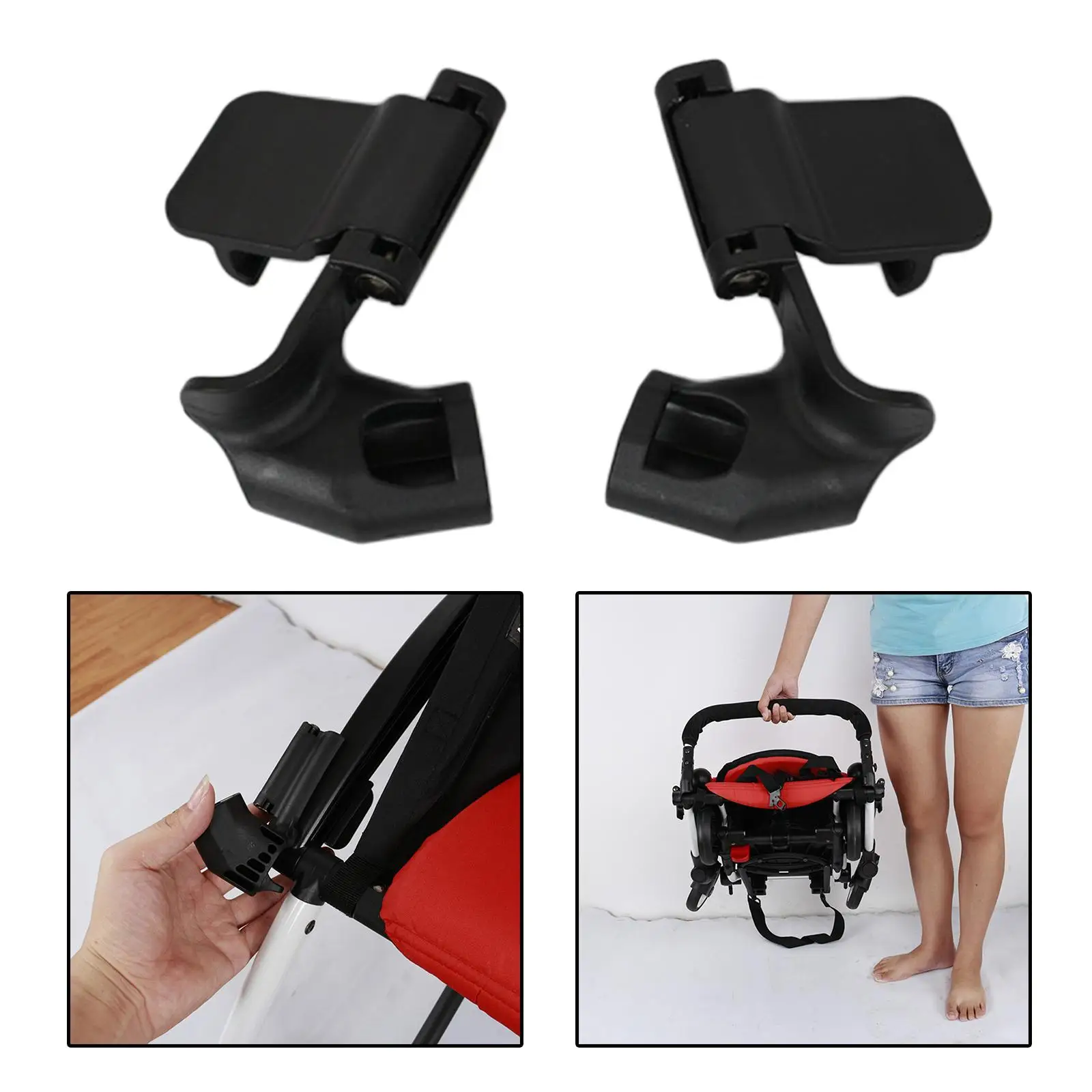 Baby Stroller Bumper Bar Front Buckles Pushchair Armrest Adapter Accessories