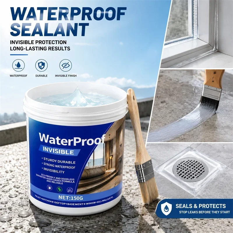 Crystal transparent sealant, nano leak proof coating, transparent waterproof sealant - solve recurrence in one go