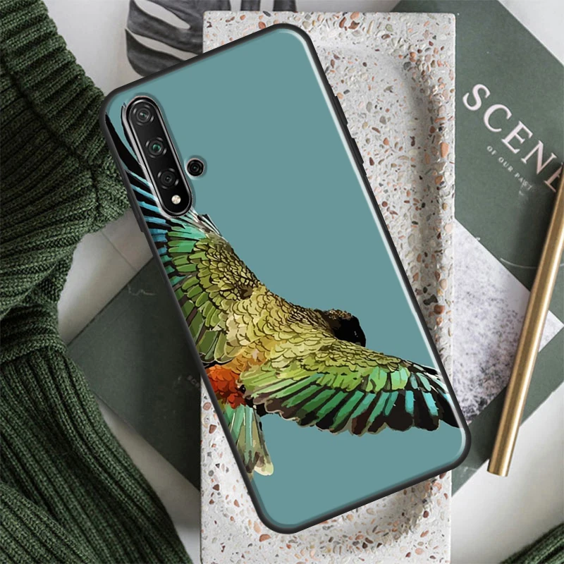 Animal Parrot Bird Case For Huawei Honor 70 50 X8 X9a Magic5 90 Lite P20 P30 P40 P60 Pro P Smart Nova 5T Cover