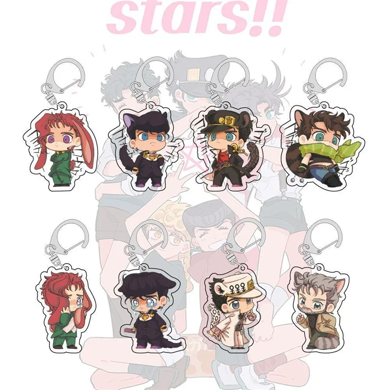 

Аниме JoJo's Bizarre Adventure косплей брелок акриловый брелок фигурка орнамент кулон милый брелок подарки аксессуары реквизит