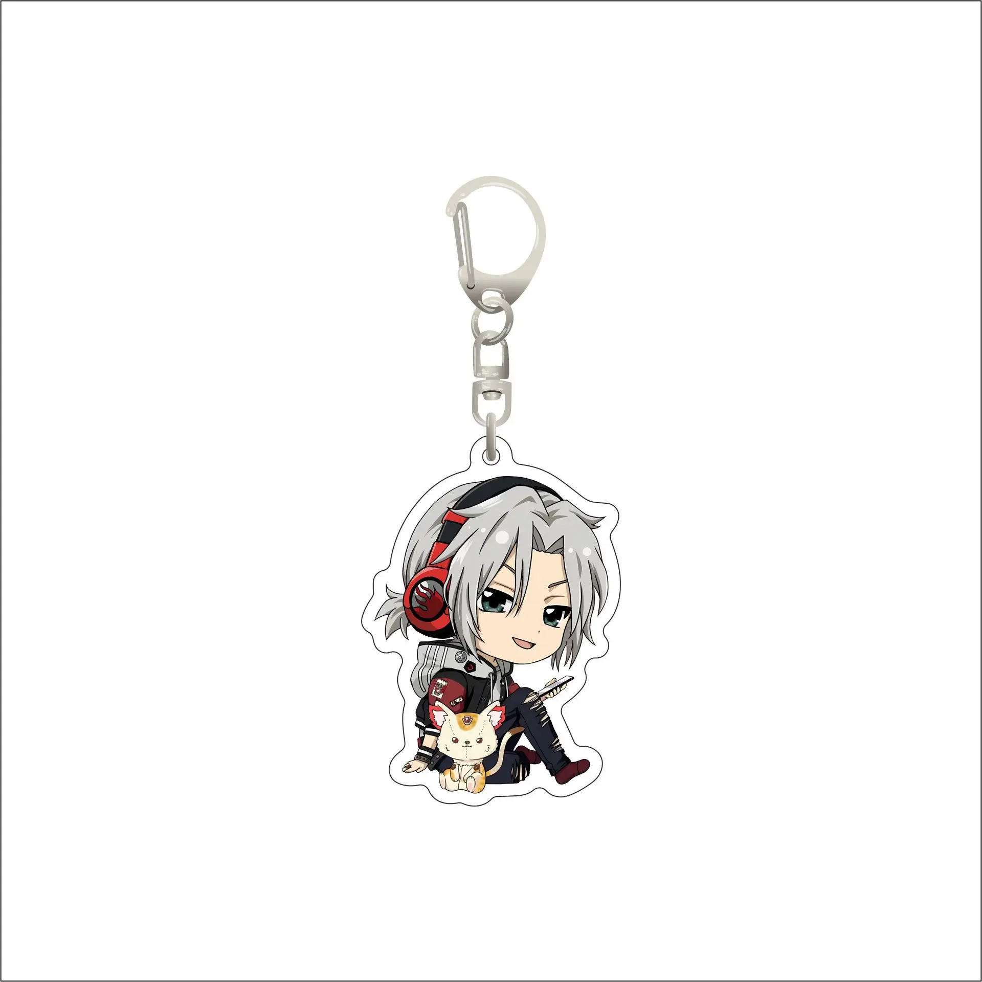 سواادا تسونايوشي أنيمي المفاتيح ‌ سلسلة مفاتيح هيتمان ريبورن للرجال للنساء ياماموتو تاكيشي شخصية أكريليك كيرينغ قلادة هدايا