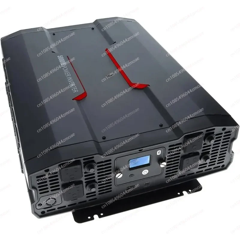 Solar Inverters 5000 Watts Power Inverter Modified Sine Wave Truck Inverter 12 Volts to 110 Volts Four AC Outlets Two USB Ports