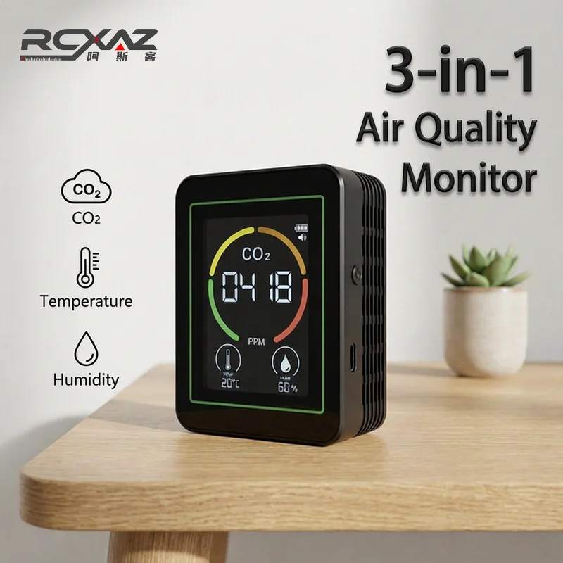 

home co2 sensor New Air Quality Detector Carbon Dioxide Detector Agricultural Production Greenhouse Gas Monitor Test