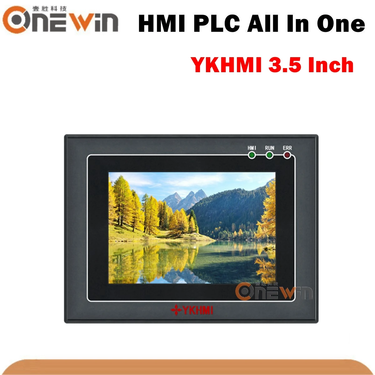 YKHMI 3.5 Inch HMI PLC All In One Touch Screen With FX1S Programmable Logic Controller Integrated