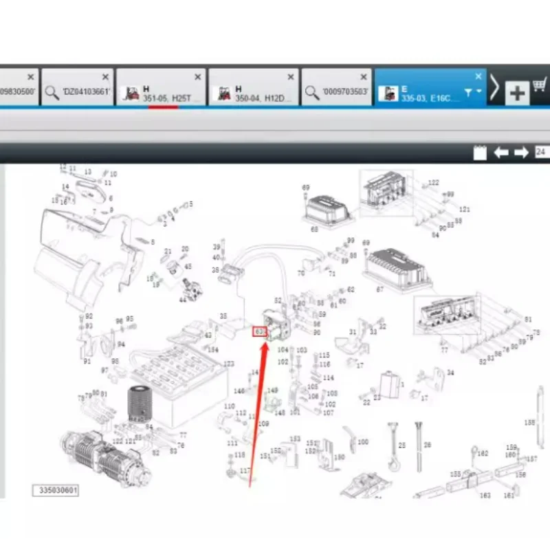 

For Forklift Parts Main Contactor Assembly 1276/1275/1285/335 0009703503