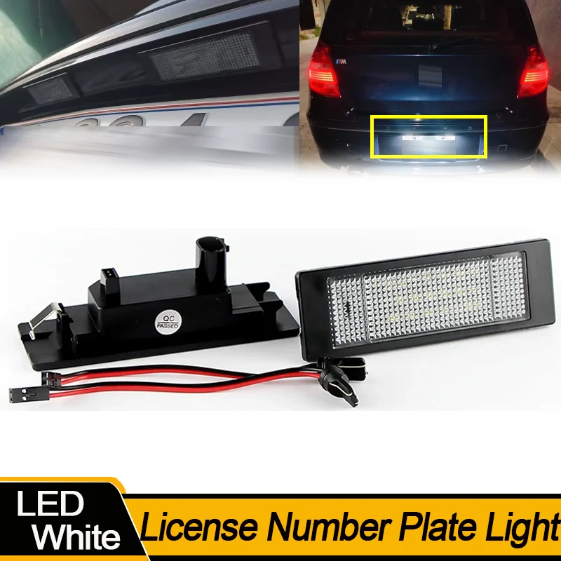 2/10/20PCS For BMW 1 Series E81 E87 E63 E64 M6 E85 E86 Z4 F12 F13 F20 K48 MINI R60R61 LED License Number Plate Lamp Luz No Error