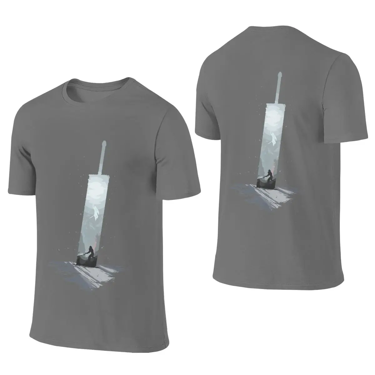 Sephiroth S Reunion Final Fantasy 7 Short Style Reversible T-shirt High-End Minimalism Korean Atmosphere Shirt