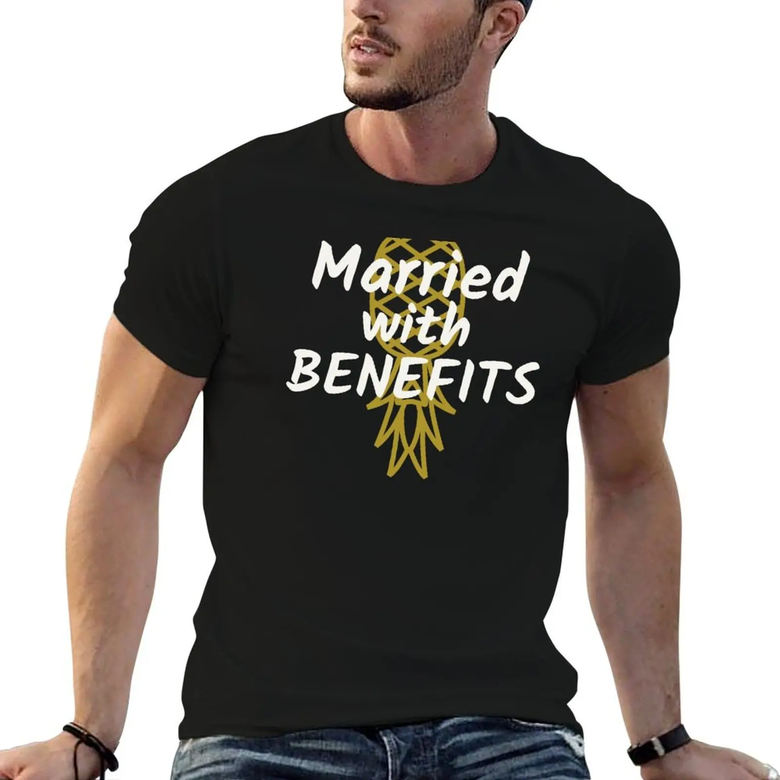 Married With Benefits Swinger Design for Spouses T-Shirt boys whites Blouse mens graphic t-shirts funny