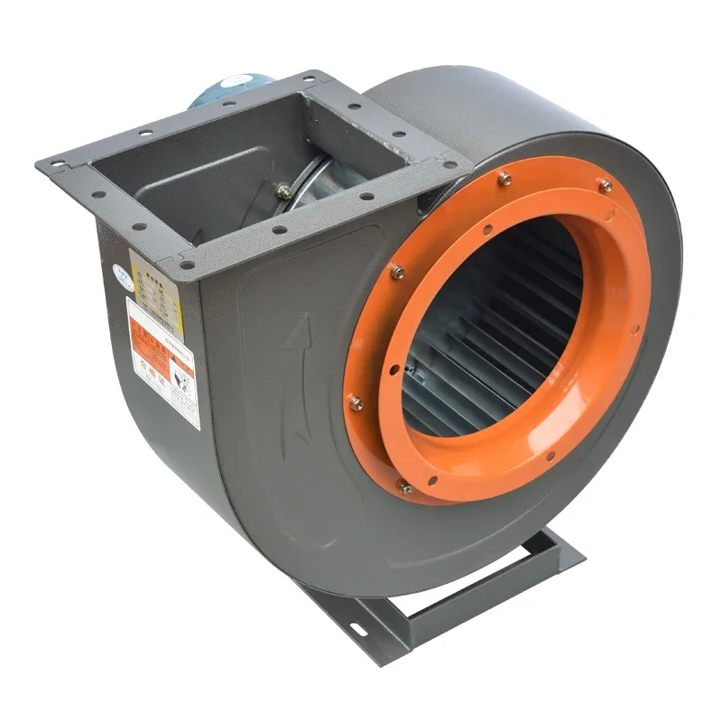 Multi-wing centrifugal induced draft fan with large suction to discharge oil fume