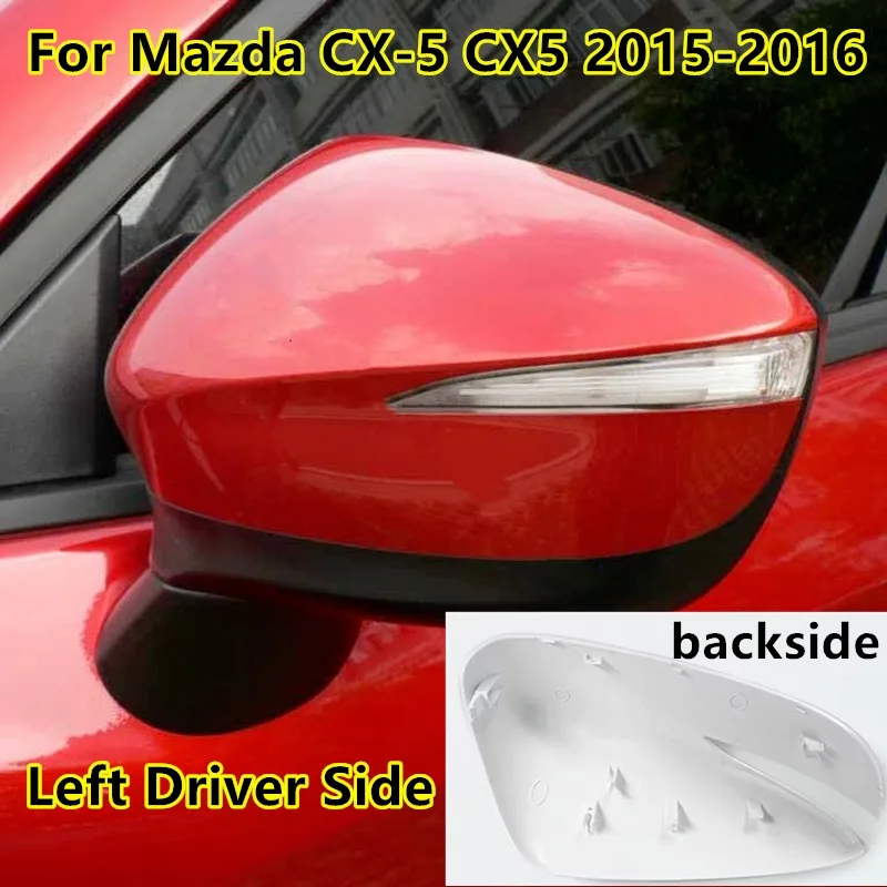 

Red Left Driver Side Rearview Mirror Cap Cover Replace For Mazda CX-5 2015-2016