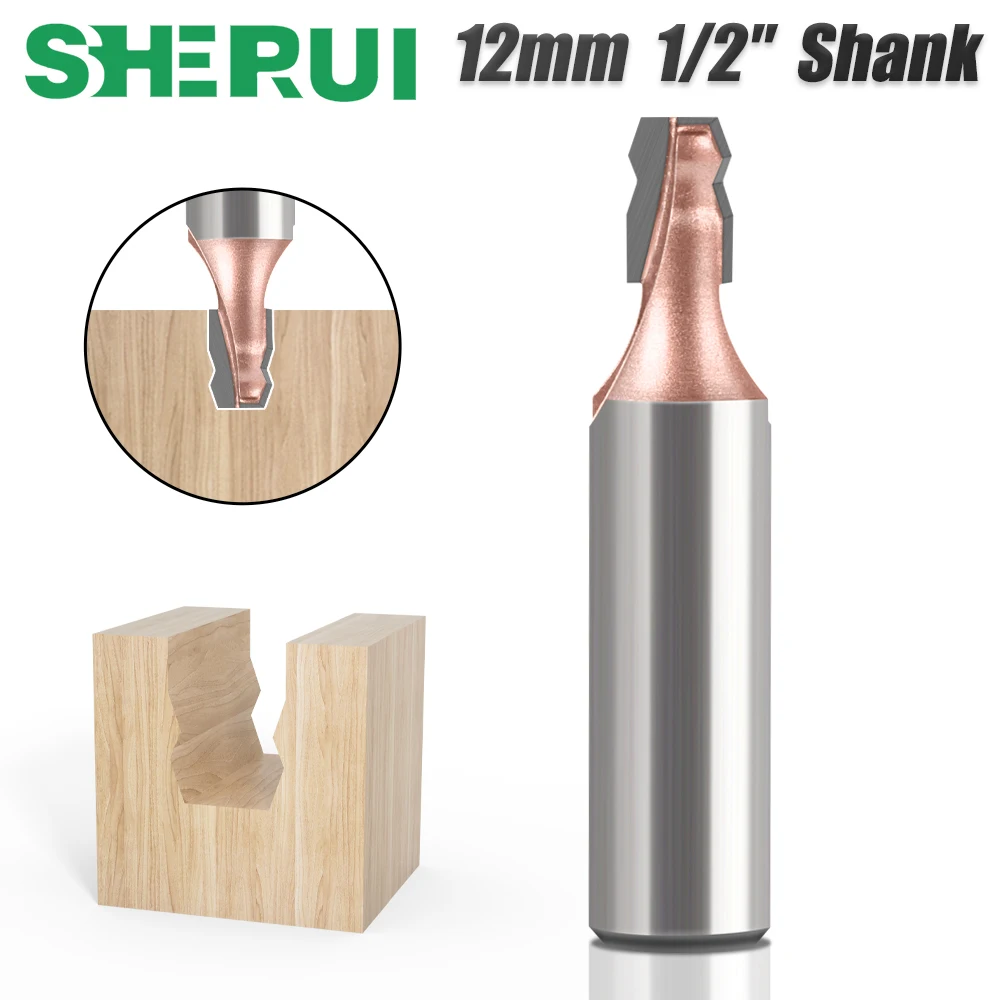 12mm 1/2′′router bit Slotting Knife Handle Knife Tungsten Steel Tool For Woodworking