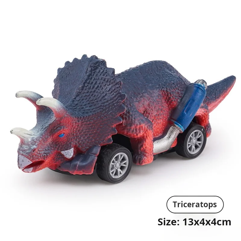 ألعاب الديناصورات التراجع سيارات صغيرة مونستر شاحنة سيارة لعبة مجموعة للأطفال الصغار بنين بنات هدايا #4